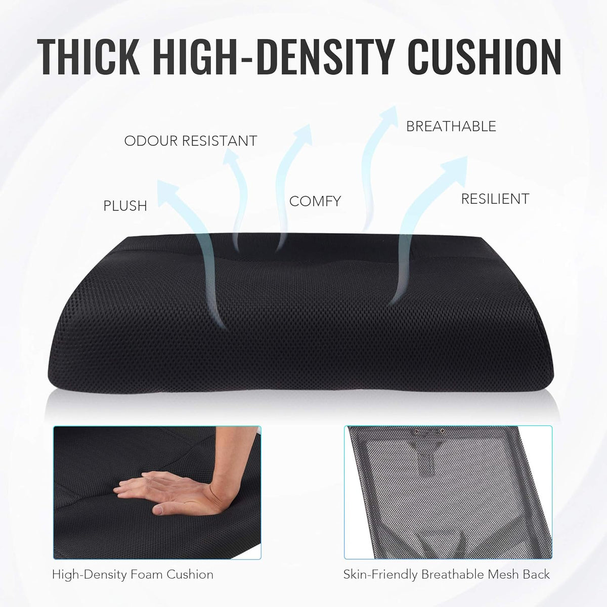Black Ergonomic Mesh Office Chair with Lumbar Support V133