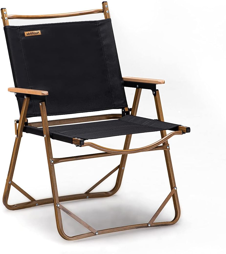Wood Grain Aluminum Portable Folding Camping Chair R593