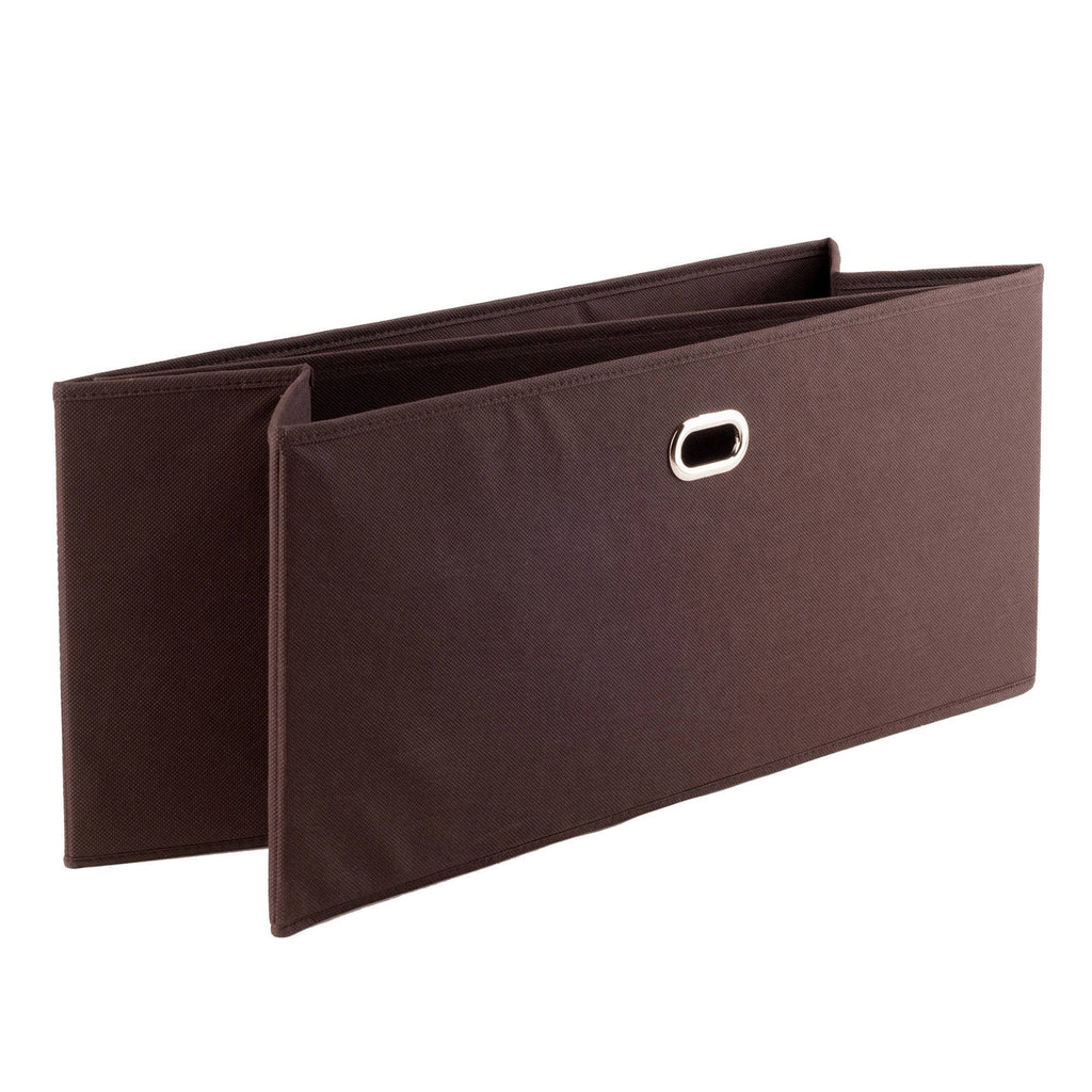 3-Pc Set Folding Bookcase with Fabric Basket D359150