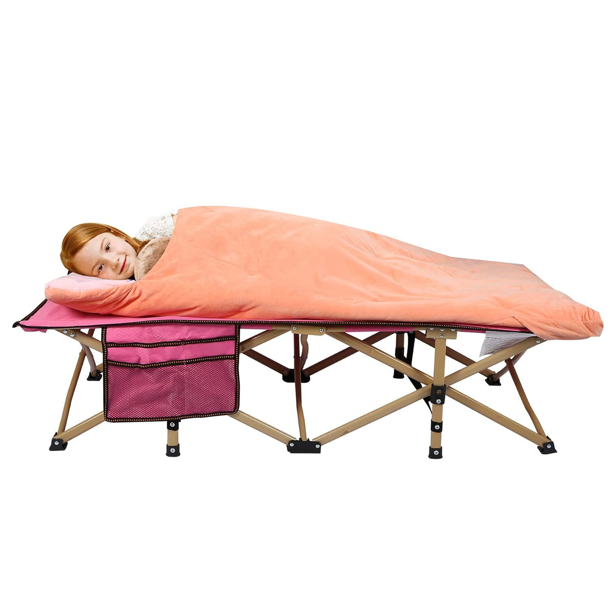 Extra Long Folding Kids Cot Bed 75''x26'' D646374