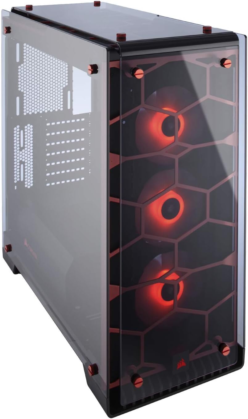 Black Mid-Tower Case with 3 RGB Fans X8497