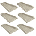 Light Taupe Decorative Rain Gutter Downspout Splash Block 6 Pack B15756