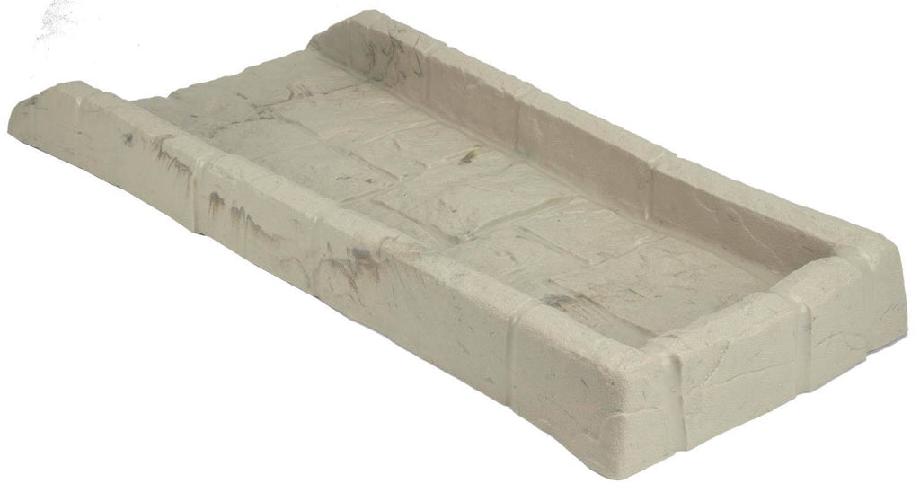 Light Taupe Decorative Rain Gutter Downspout Splash Block 6 Pack B15756