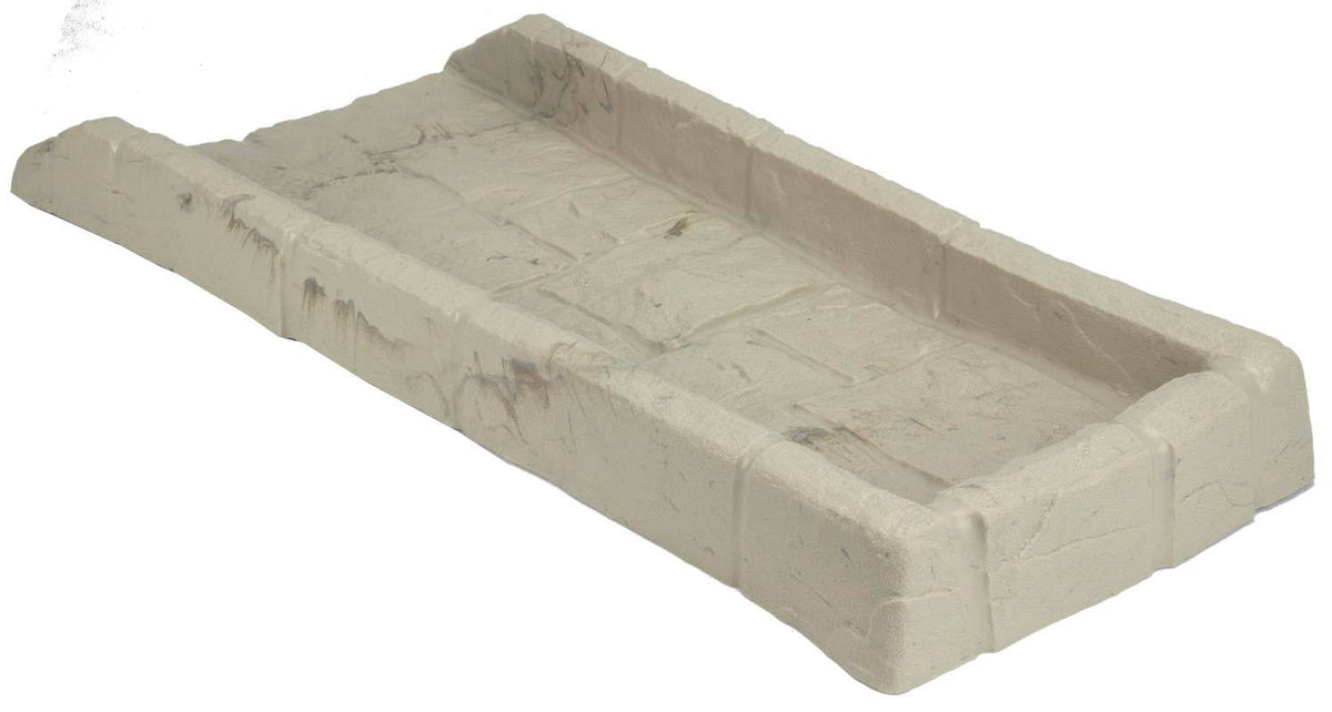 Light Taupe Decorative Rain Gutter Downspout Splash Block 6 Pack B15756