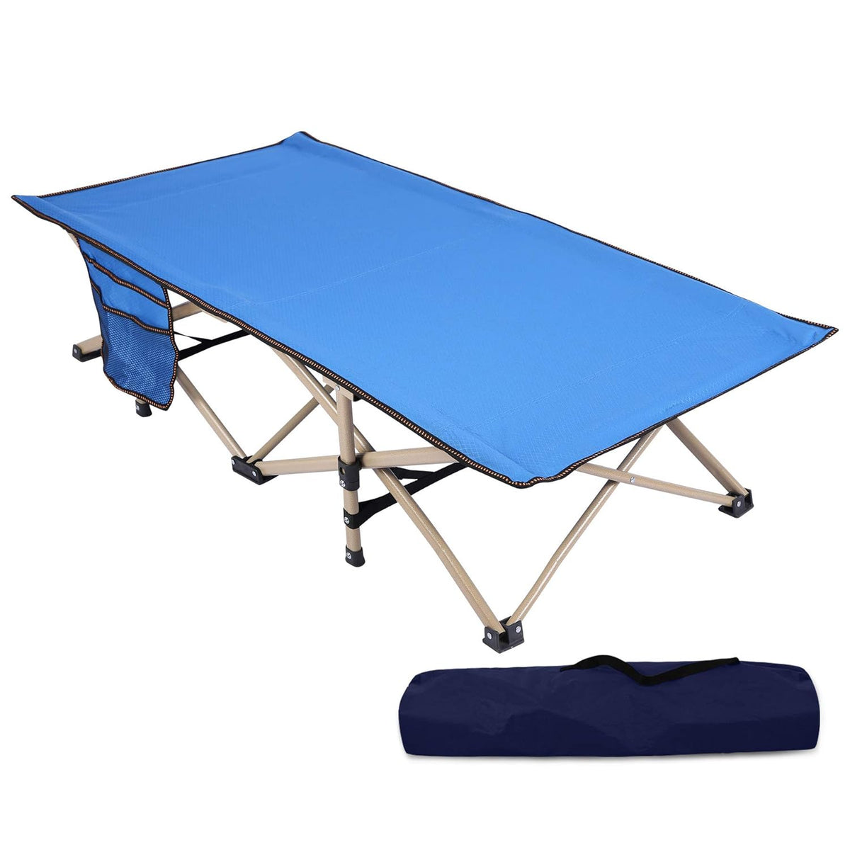 Extra Long Folding Kids Cot Bed 75''x26'' D646374