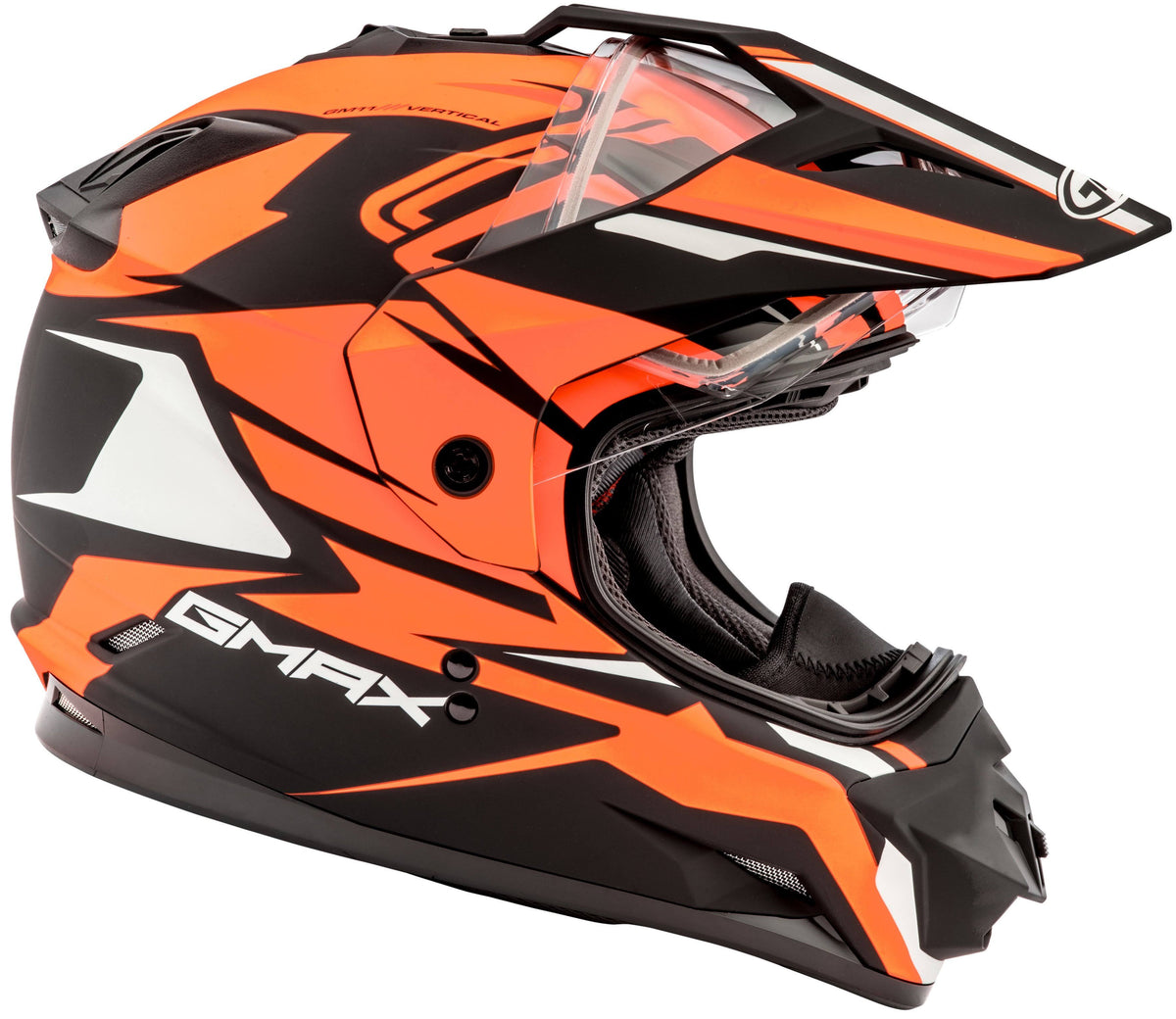 Matte Black Hi-Vis Orange Dual-Sport Helmet L82798