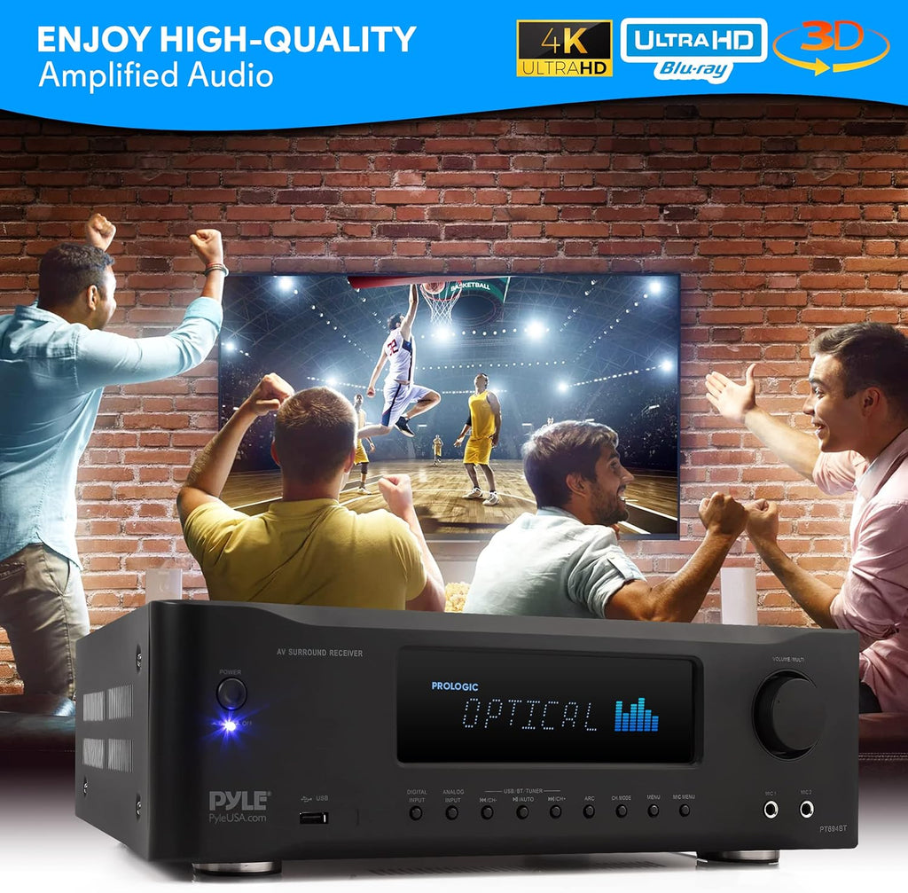 5.2-Channel Bluetooth Stereo Amplifier 1000 Watt C7025
