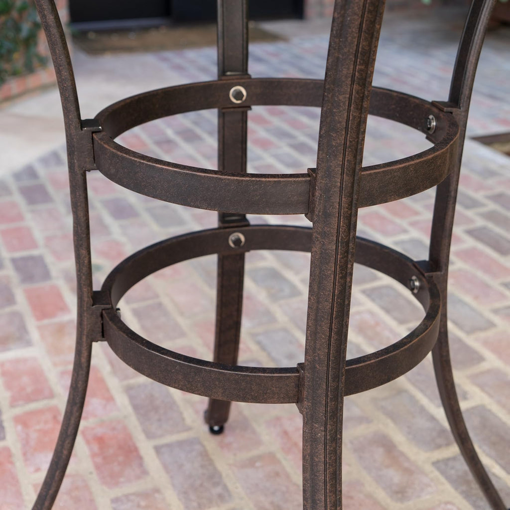 Cast Aluminum Round Bar Table H36136