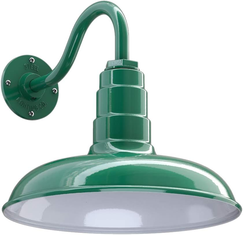 Gooseneck Barn Light 16 Gooseneck Black H580