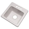16-Inch Soft White Composite Granite Prep Sink R234922