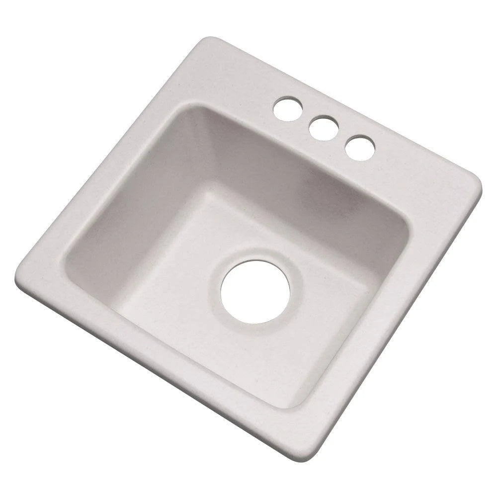 16-Inch Soft White Composite Granite Prep Sink R234922