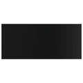 Gloss Black 8 Shelves Floating Bookcase A9076
