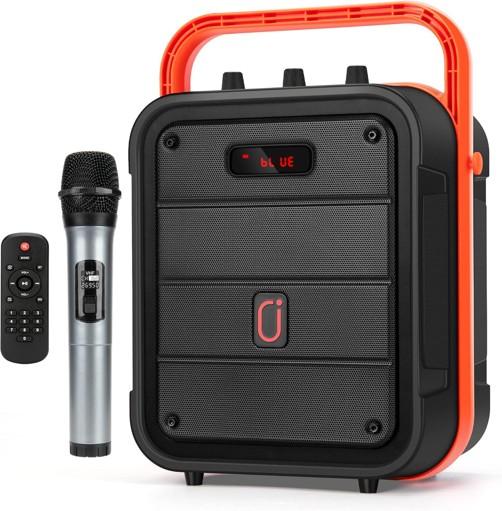 Portable Bluetooth Karaoke Machine PA Speaker System with Microphone O497851