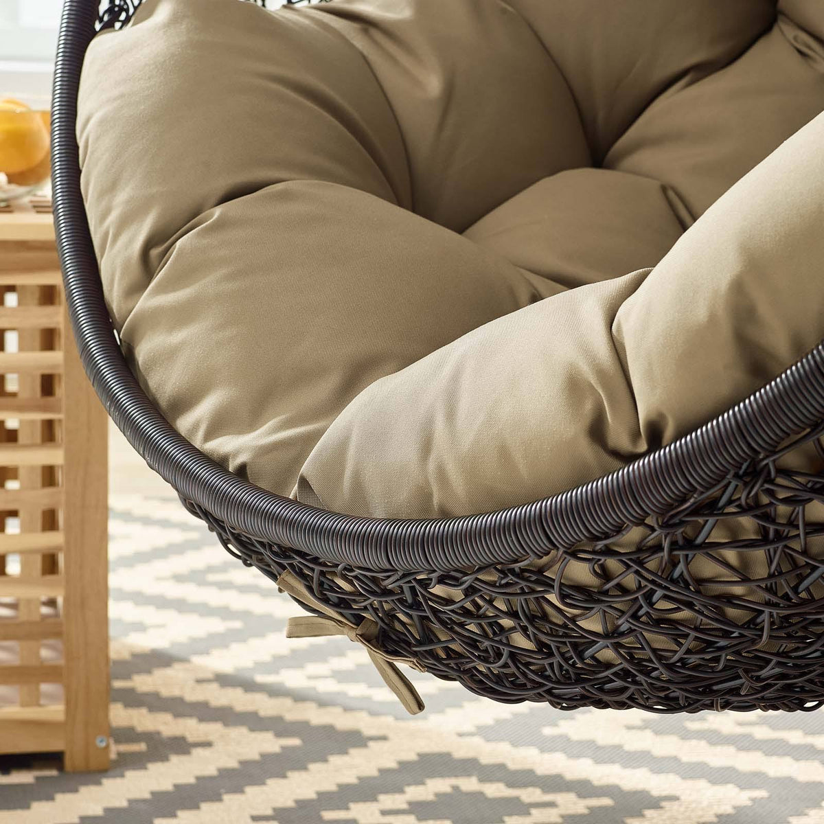 Black Outdoor Patio Lounge Chair M221
