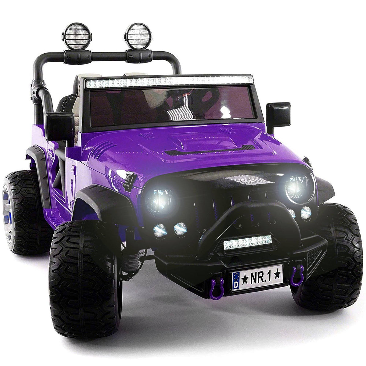 Purple 12V Ride on Kids Car Truck U67125