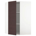 White Corner Wall Cabinet with Shelves V9173