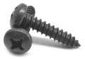 #6-20 x 5/8 Phillips Pan Head Sheet Metal Screw Black Oxide 10000 Pk V4034