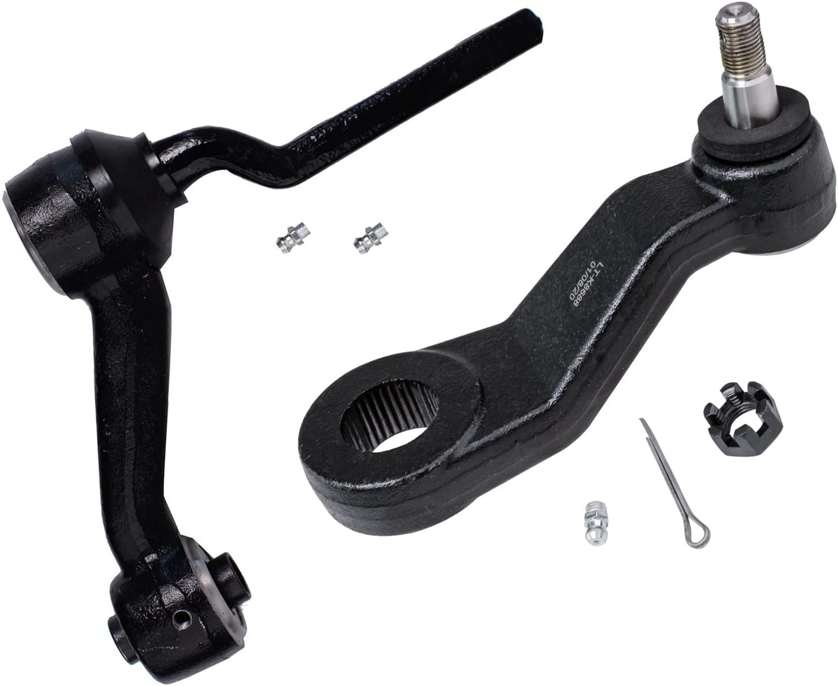 14PC Front Steering Idler Arm Pitman Arm Tie Rods Sway Bars Ball Joints R51459