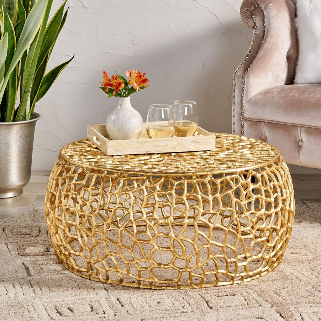 Modern Aluminum Mesh Coffee Table B34840