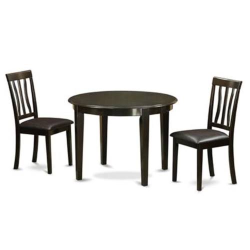 Small Round Table & 2 Kitchen Chairs W771