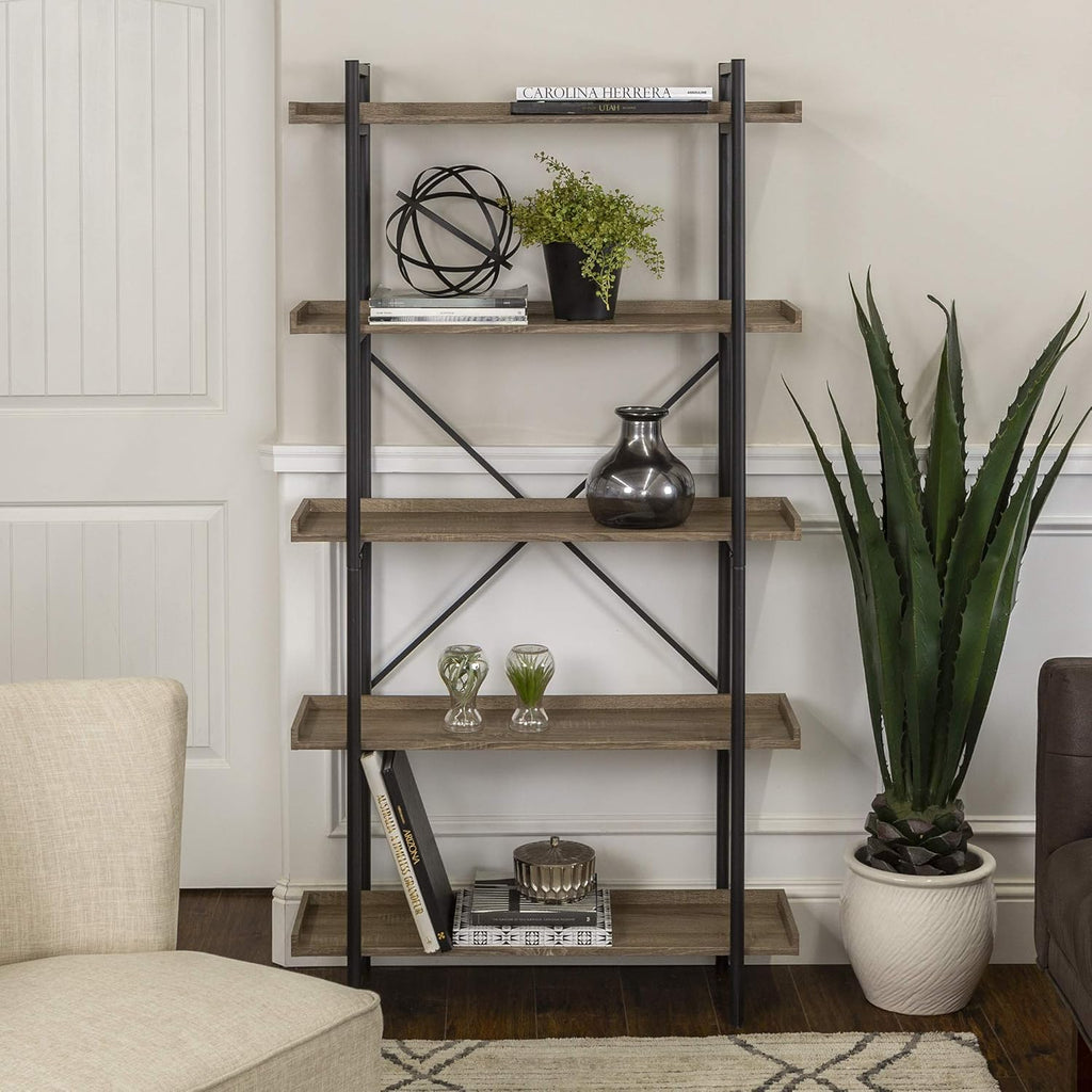 Brown 34 Inch Wood Storage Cabinet R7907