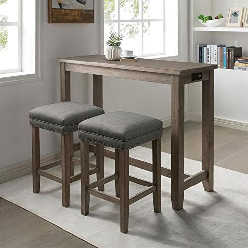 Wood Counter Height Table L7931