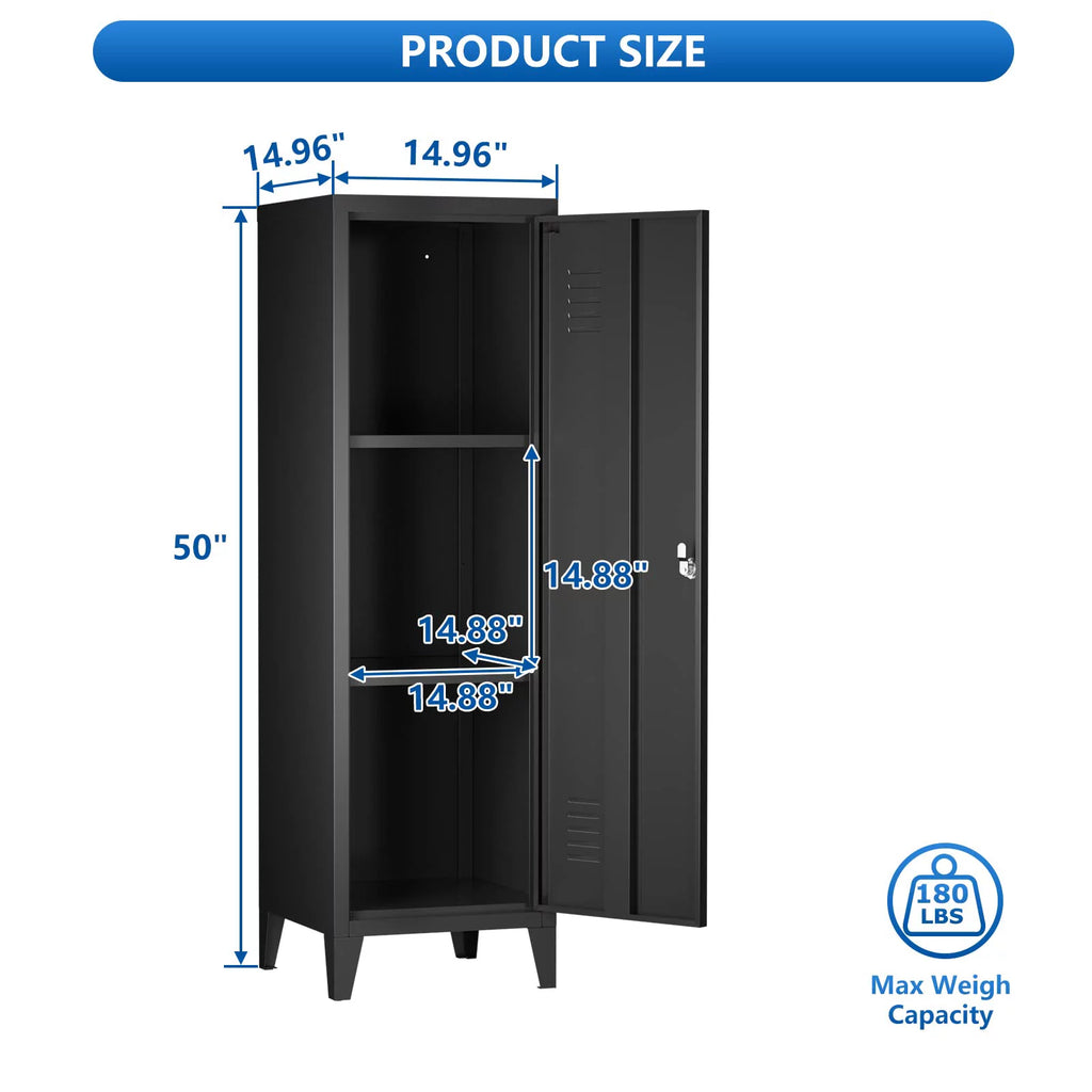 Metal Locker Storage Cabinet with Locking Door K8818