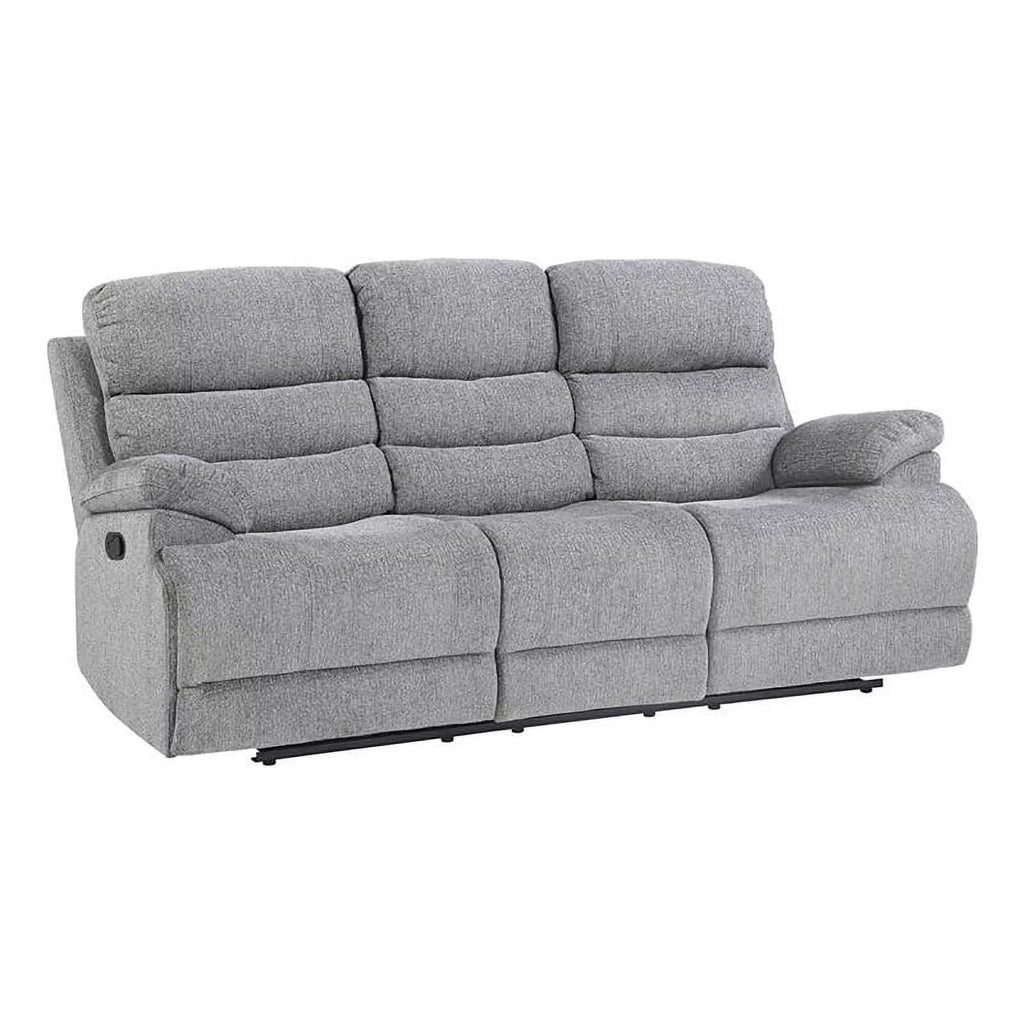 Gray Chenille Double Reclining Sofa M453828