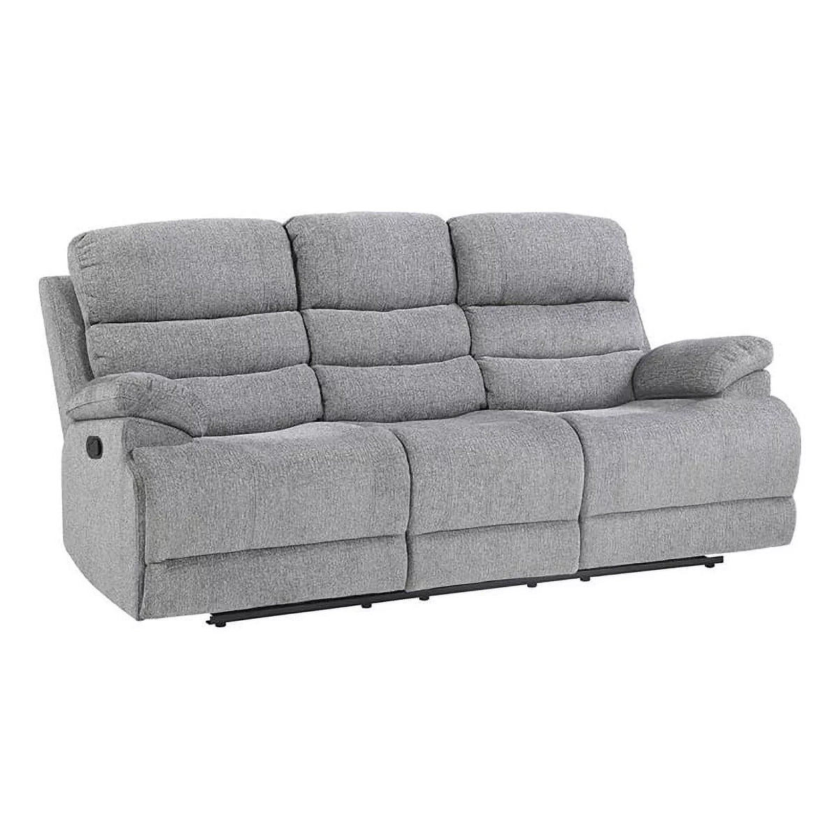 Gray Chenille Double Reclining Sofa M453828