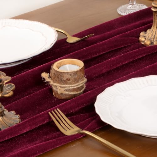 Green Velvet Table Runner 20 x 120 Inches P19436