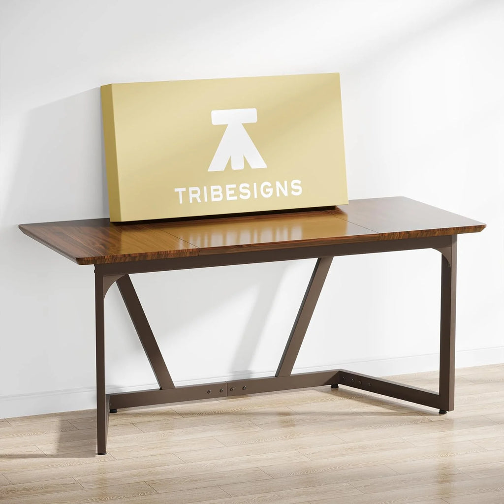 55 Inch Walnut Computer Desk Z139