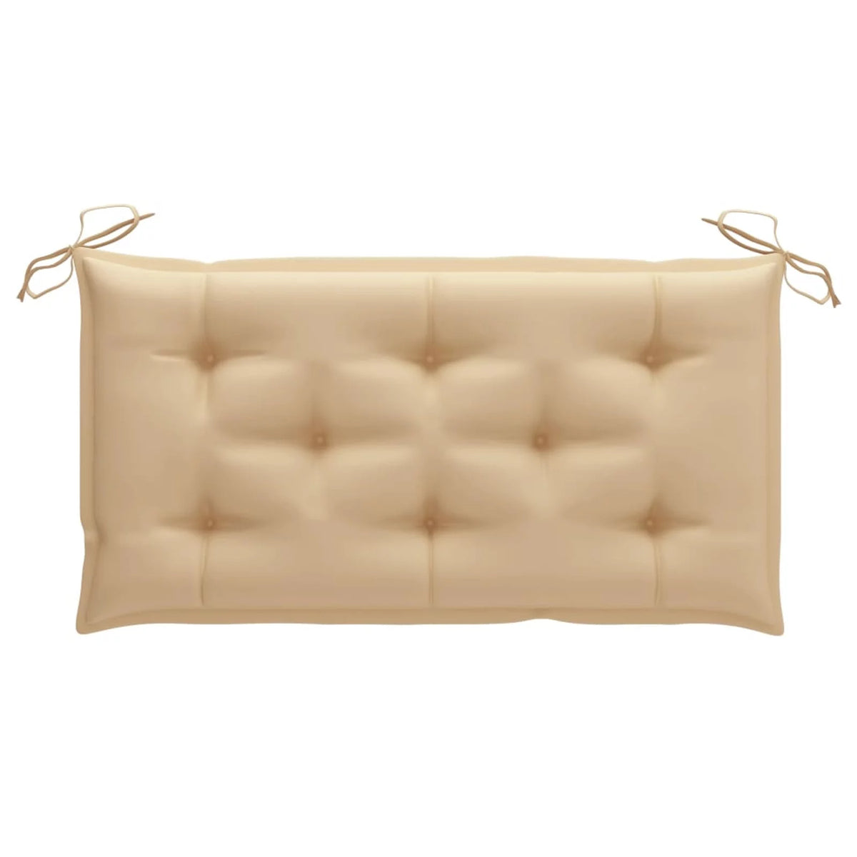 Beige Cushion Teak Wood Patio Bench Z515