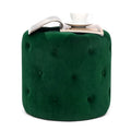 Round Velvet Ottoman V1410