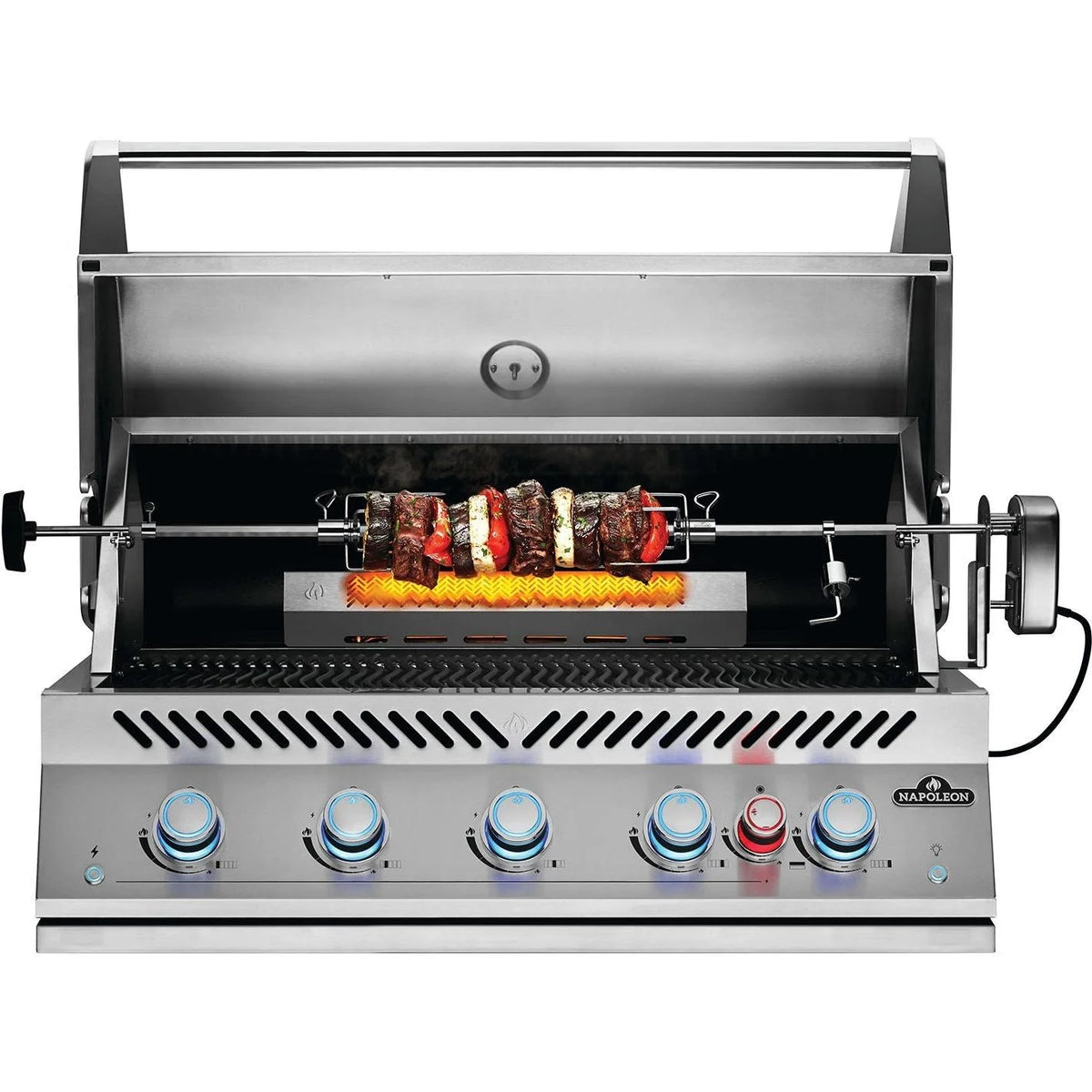 38-Inch Propane Gas Grill with Infrared Rear Burner & Rotisserie Kit H1447