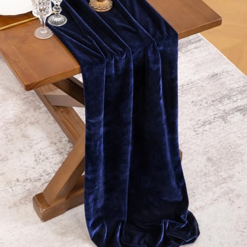 Green Velvet Table Runner 20 x 120 Inches P19436