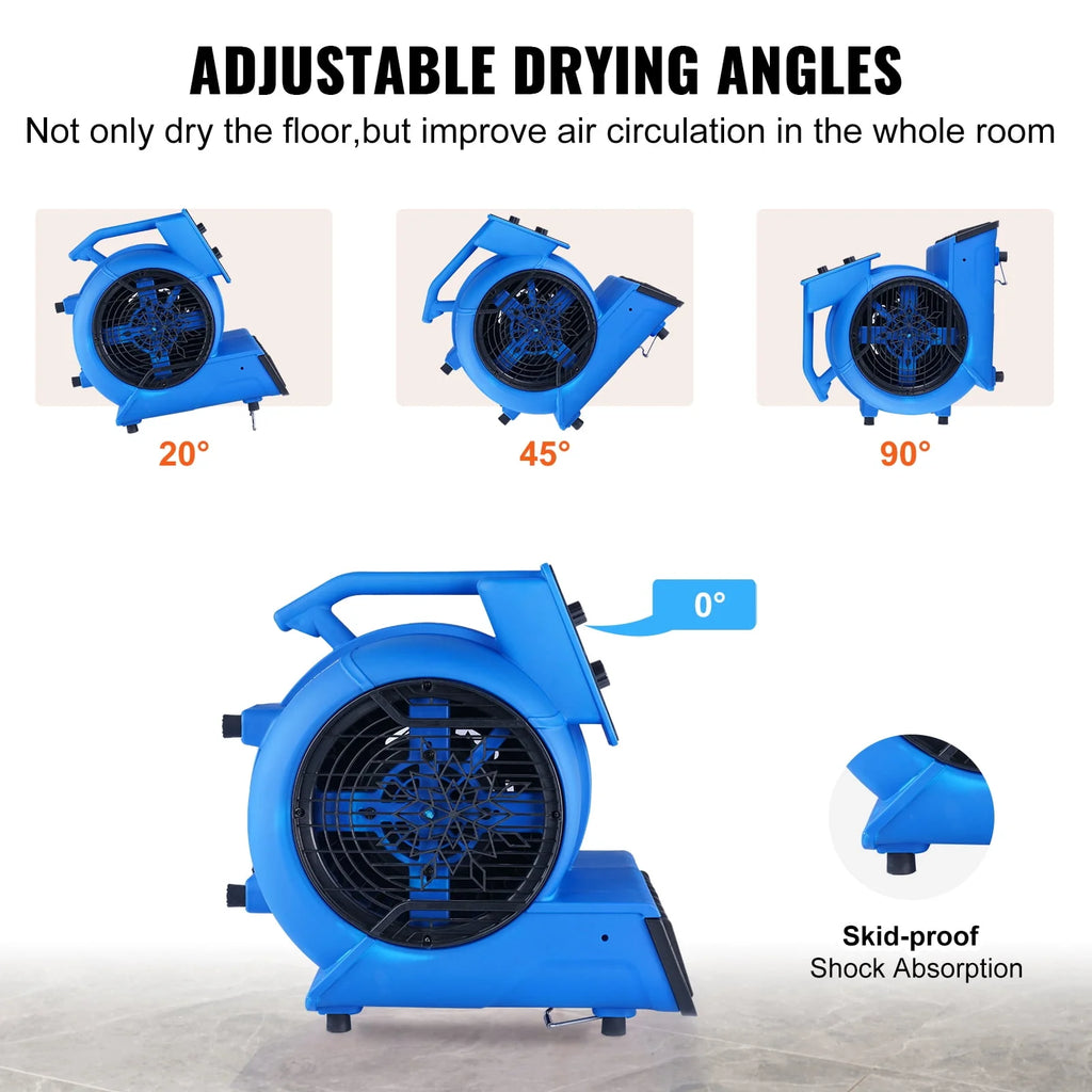 1000 CFM 3-Speed Portable Floor Blower Fan Q63478