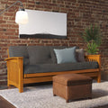 6 Inch Full Blue Microfiber Futon Mattress M7975