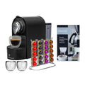 Black Espresso Machine with Holder and Cups C852