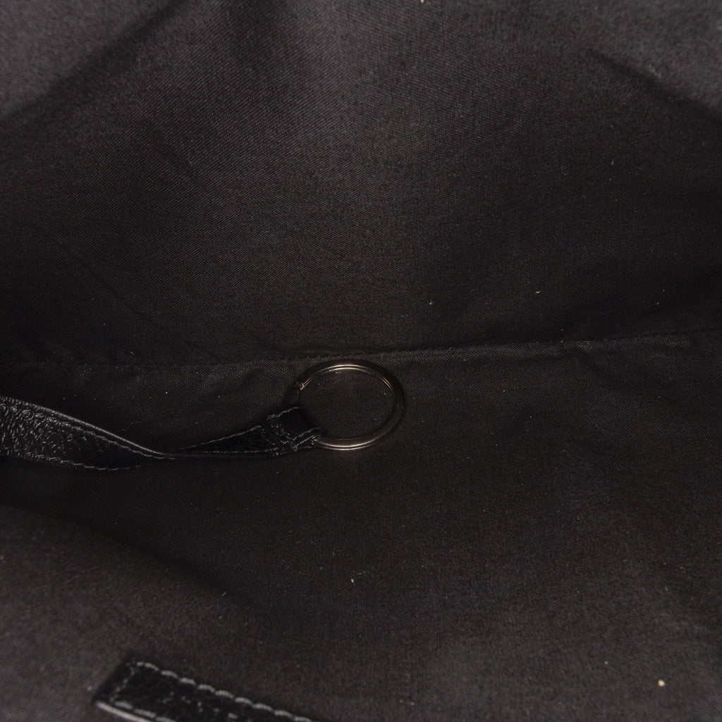 Black Calf Leather Clutch Bag W500928