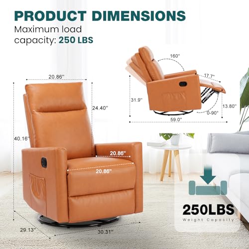Grey Linen Upholstered Recliner Chair with Adjustable Backrest and Footrest O581