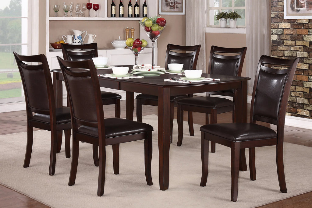 Dark Cherry Mango Veneer Wood Dining Table G229