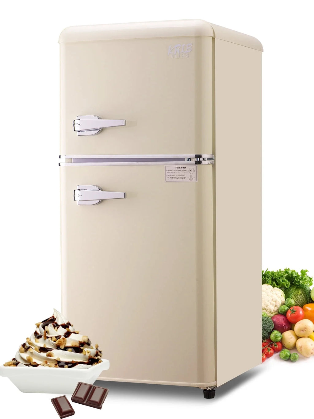 3.5 Cu.ft Mini Fridge with Freezer E6000