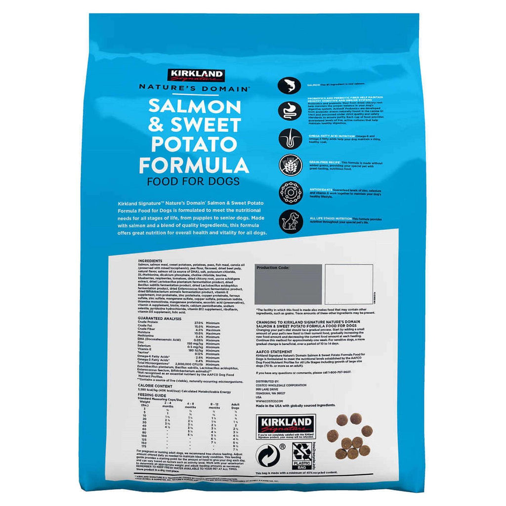 Salmon Meal & Sweet Potato Dog Food 35 lb E4613