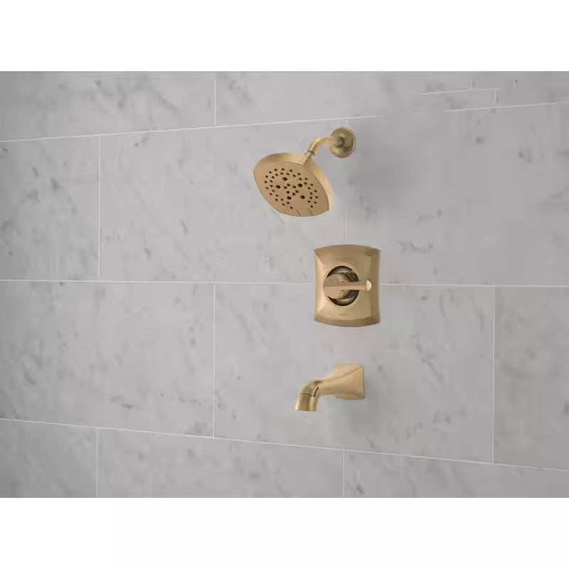 Single-Handle 5-Spray Tub and Shower Faucet in Champagne Bronze T67156