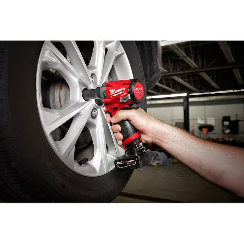 12V Lithium-Ion Brushless Cordless 3/8 in. Impact Wrench Kit & 3/8 in. Ratchet J705