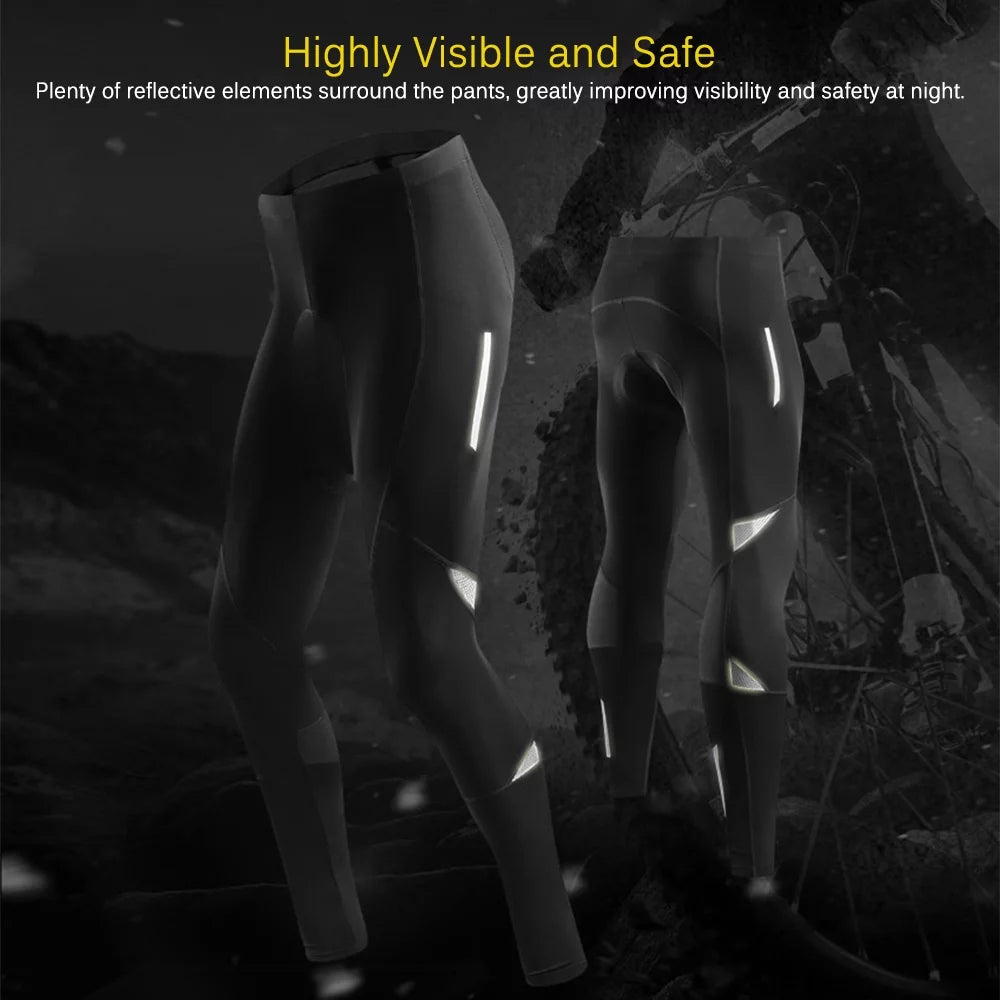Men's Reflective Padded Cycling Compression Tights I2802