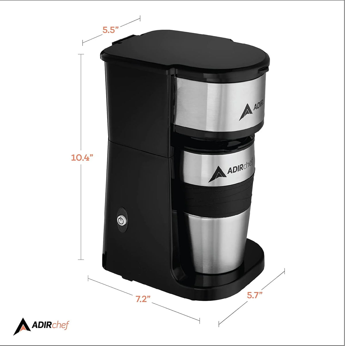 Single Serve Coffee Maker 15 oz. Black C616