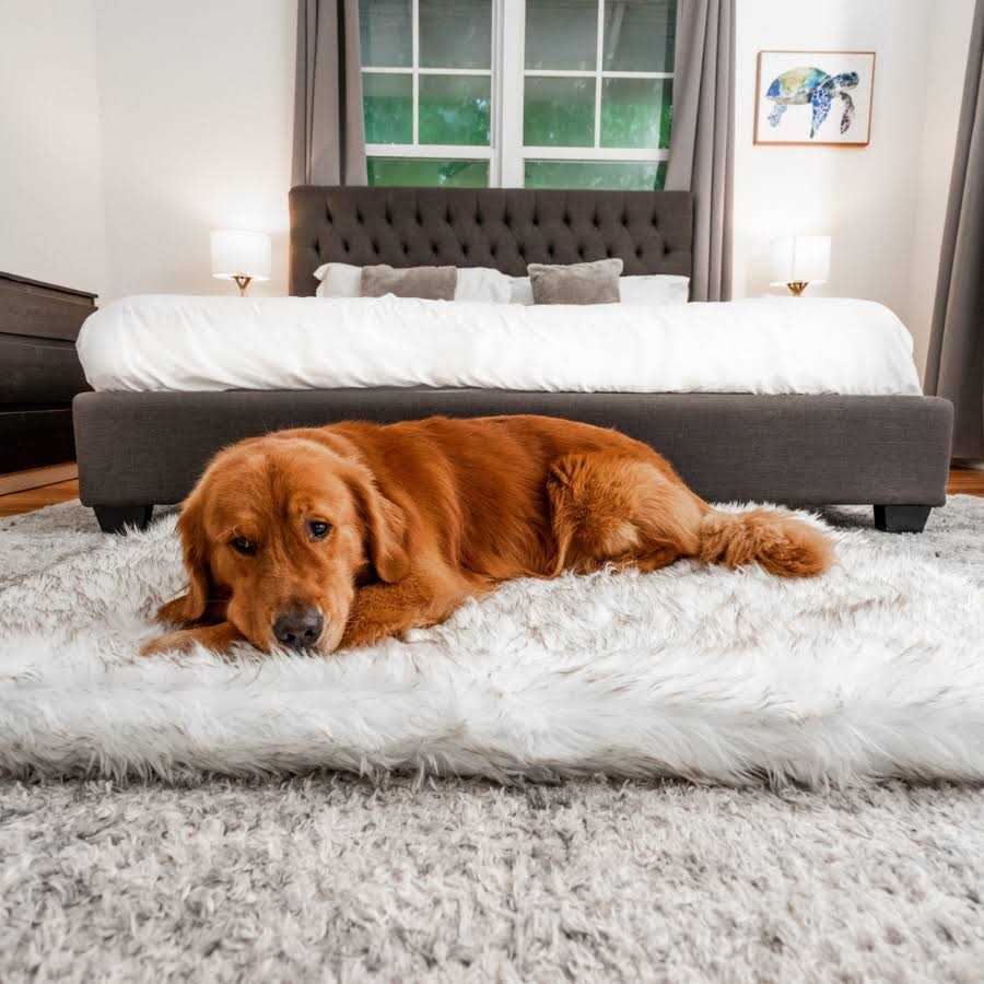 Faux Fur Orthopedic Dog Bed P3106