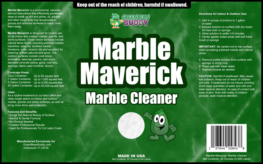 Marble Granite Travertine Stone Cleaner & Stain Remover 32oz O5922