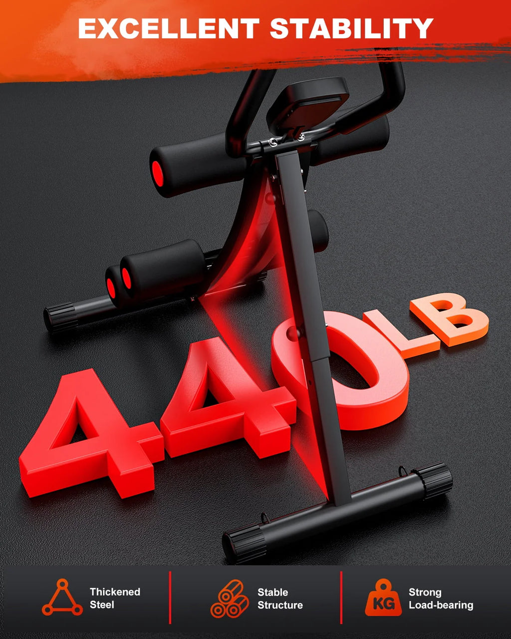 Foldable Ab Trainer with LCD Display I3525